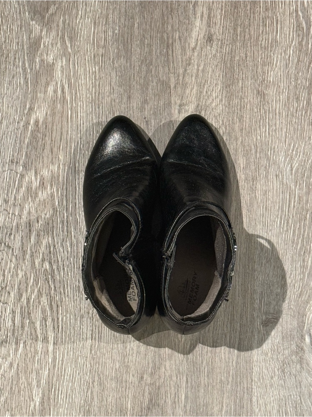 Life Stride Black Wedge Ankle Shoes